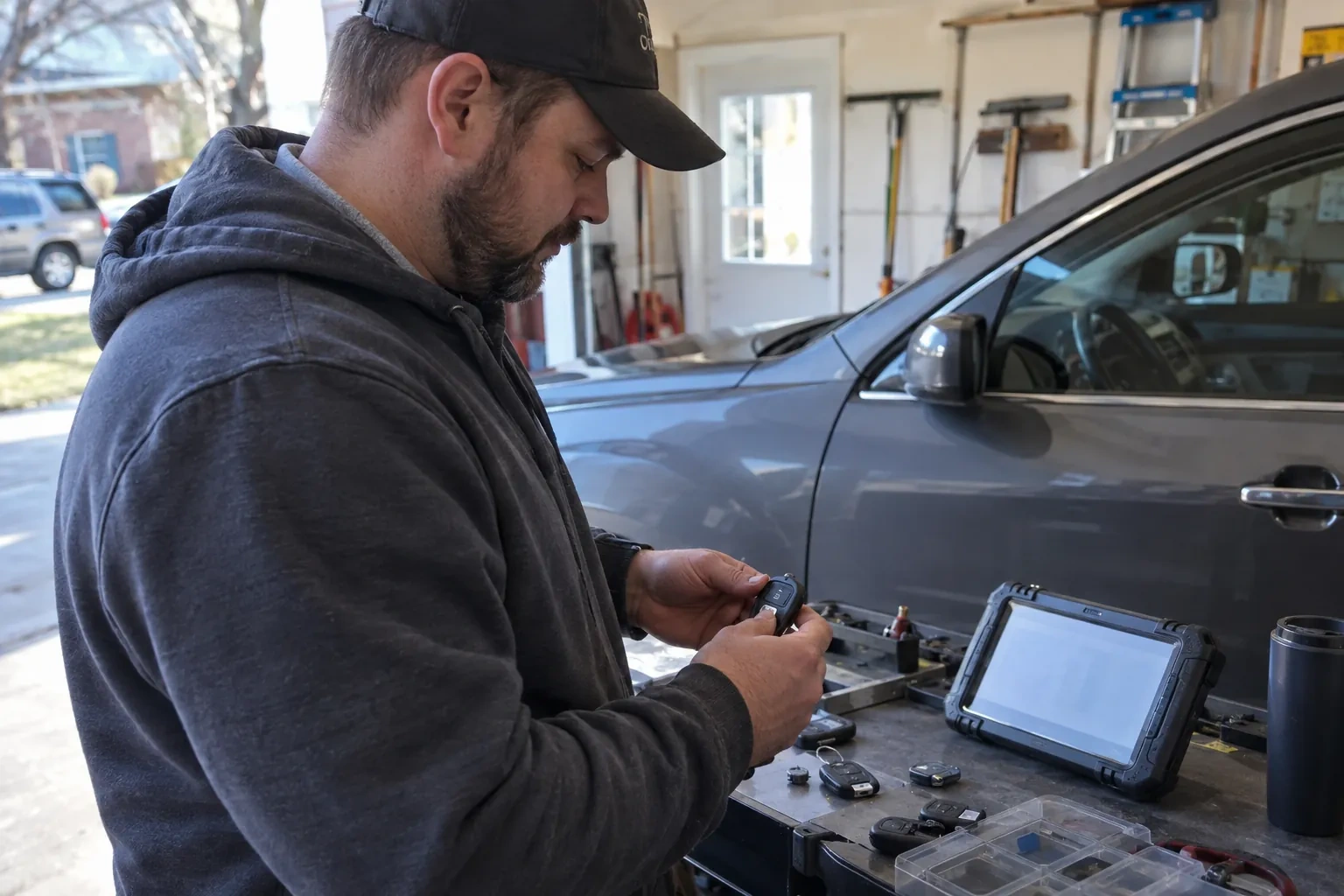 Illustrative locksmith scene; not an actual job — Glen Huron